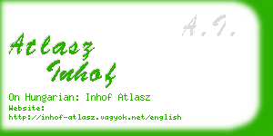 atlasz inhof business card